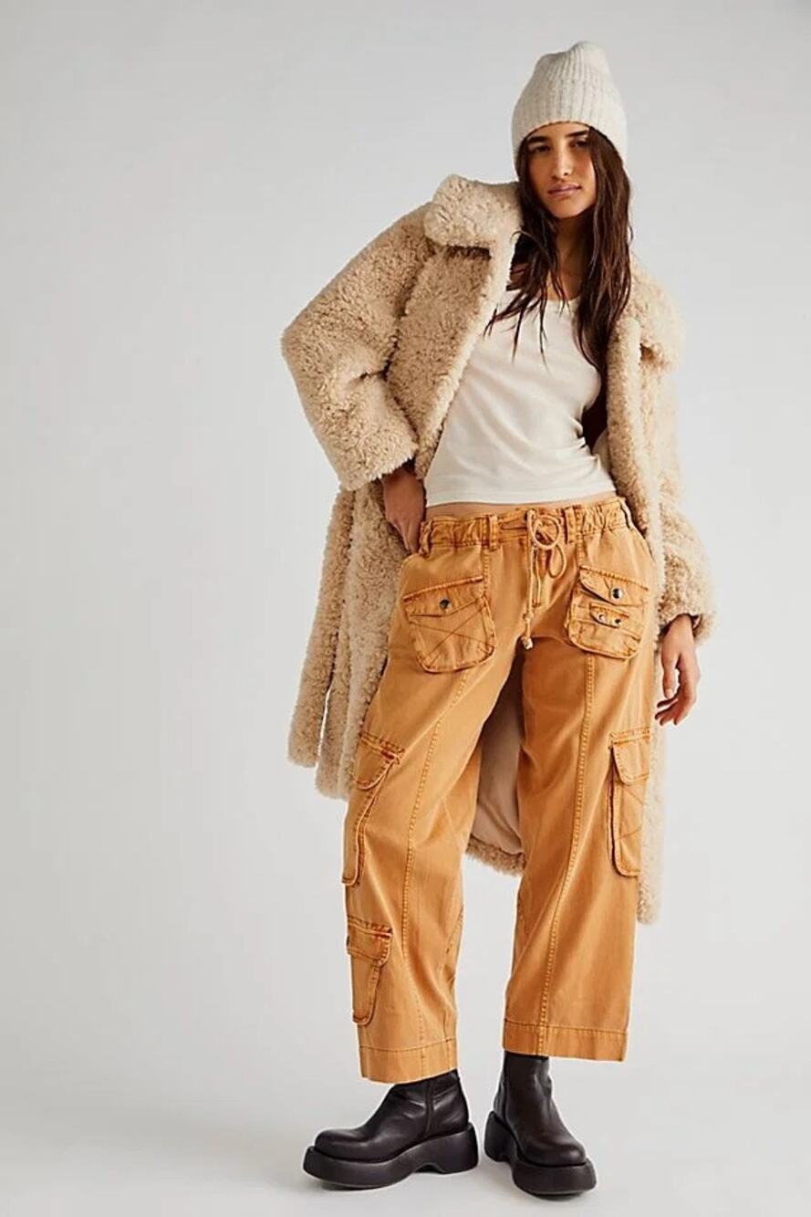 We the free Tahiti pull on cargo pants new California poppy orange